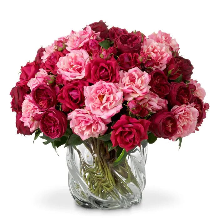 Bouquet of Red & Pink Roses 72 pcs/3 varieties