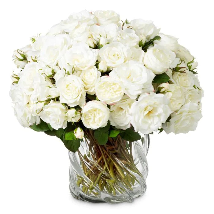 Bouquet of White Roses 72 pcs/3 varieties