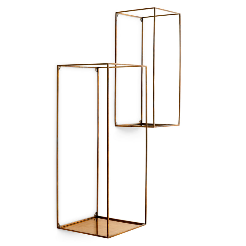 Wall Rack Deco rectangular set of 2