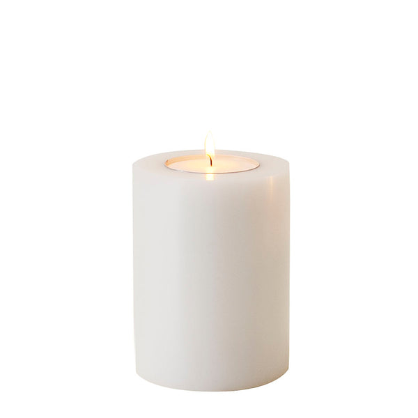 Artificial Candle Ø 7 X H. 9 cm Set Of 4