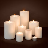 Artificial Candle Ø 7 X H. 9 cm Set Of 4