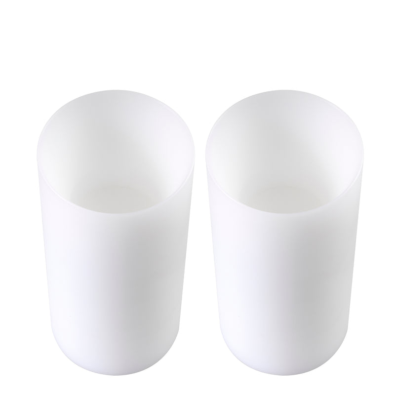 Artificial Candle Deep Ø 10 X H. 21 cm Set Of 2